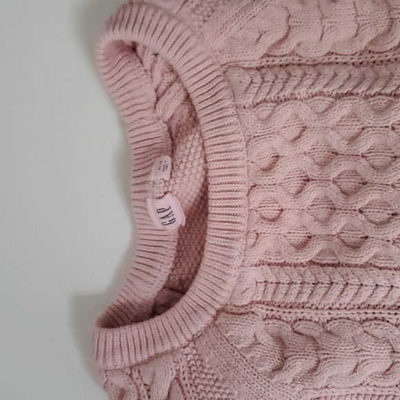 Blush pink GAP cable knit sweater in size XL, 100% cotton - Picture 8 of 8